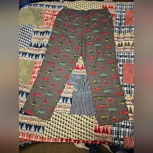 Men's Festive Gray Car Print Pants